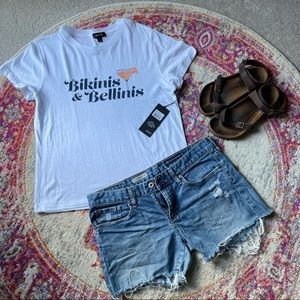 Wildfox Bikinis and Bellinis T-Shirt NWT SZ M